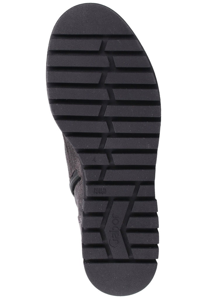 Gabor Stiefelette Veloursleder Dunkelbraun - surf4shoes