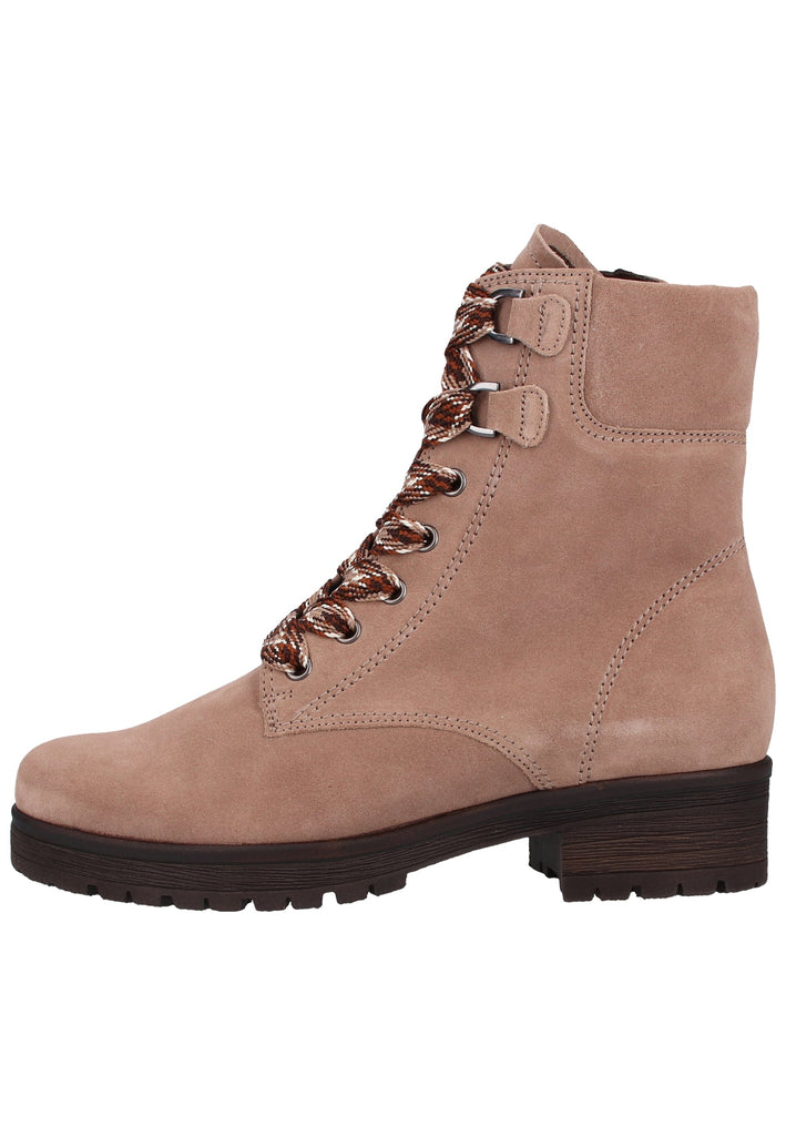 Gabor Stiefelette Veloursleder Beige - surf4shoes