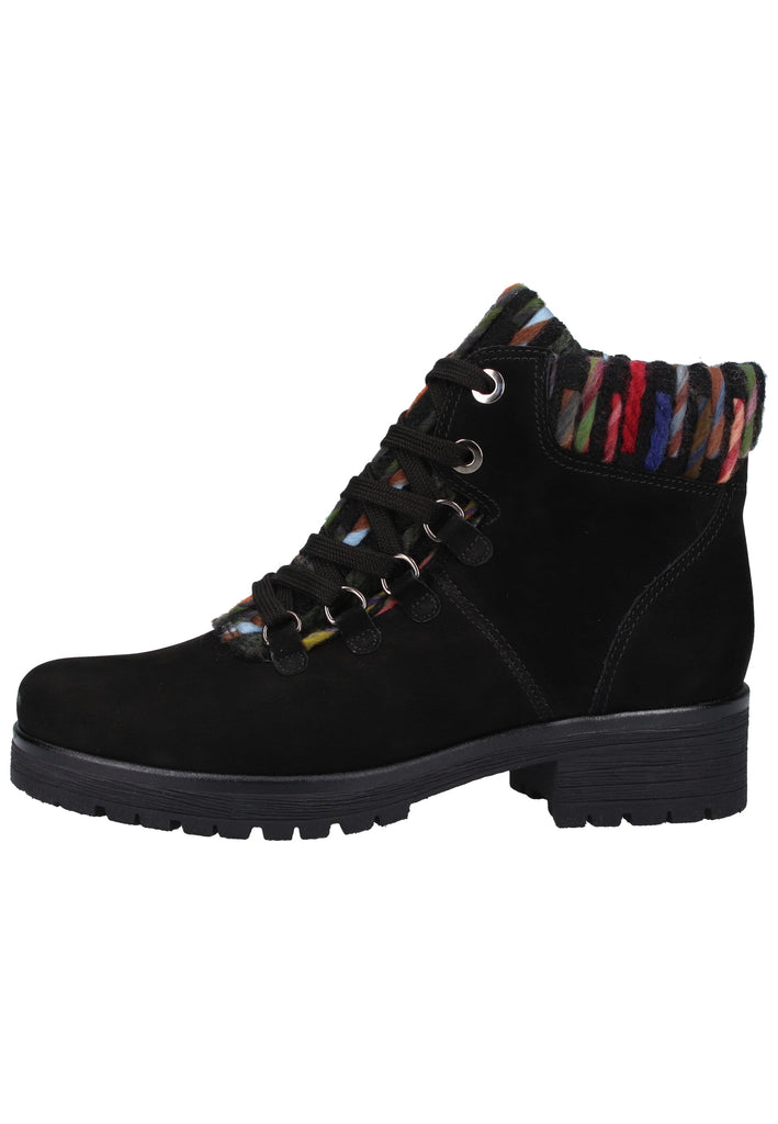 Gabor Stiefelette Nubukleder Schwarz - surf4shoes