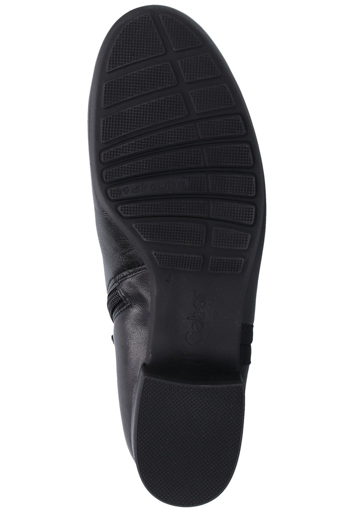 Gabor Stiefelette Glattleder Schwarz - surf4shoes