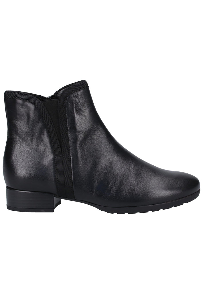 Gabor Stiefelette Glattleder Schwarz - surf4shoes