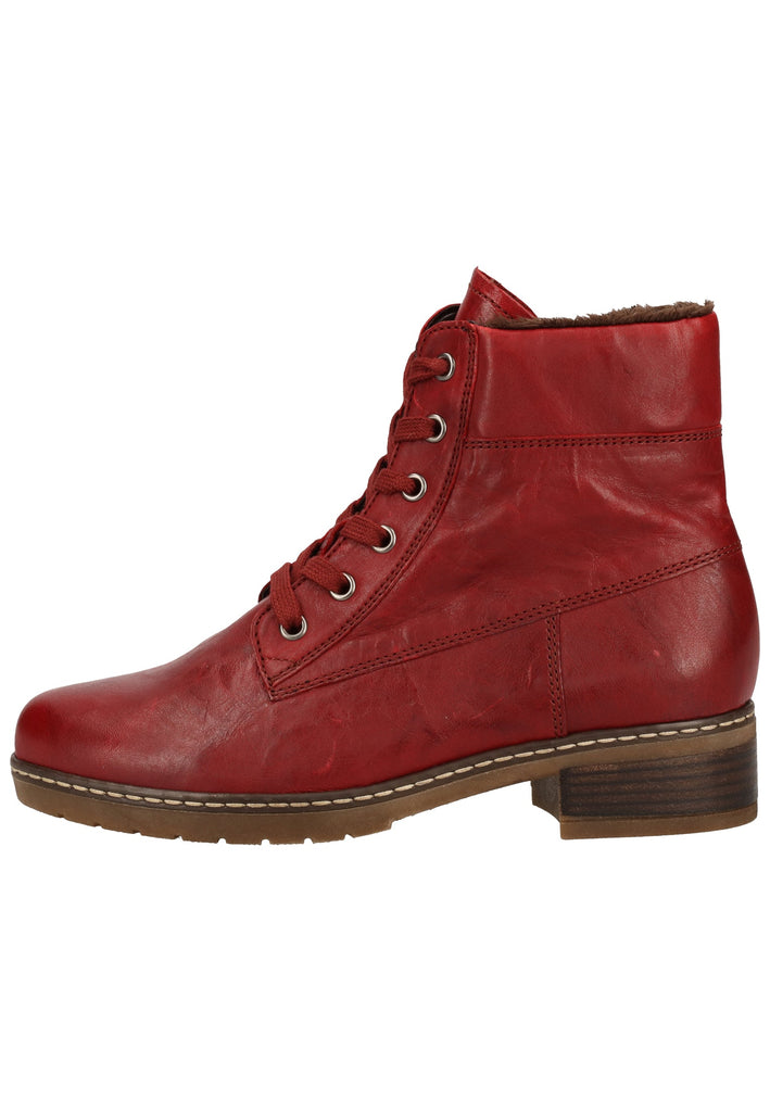 Gabor Stiefelette Leder Dunkelrot Warmfutter - surf4shoes