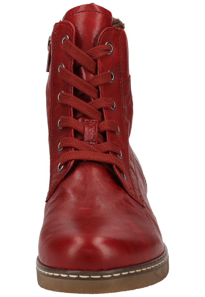 Gabor Stiefelette Leder Dunkelrot Warmfutter - surf4shoes