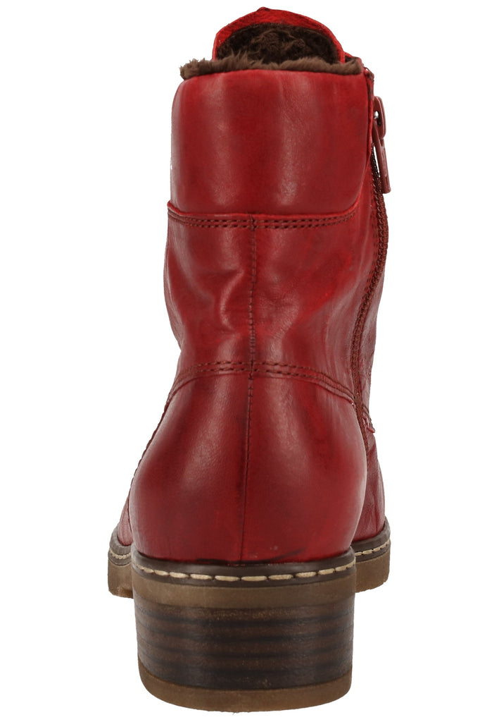 Gabor Stiefelette Leder Dunkelrot Warmfutter - surf4shoes