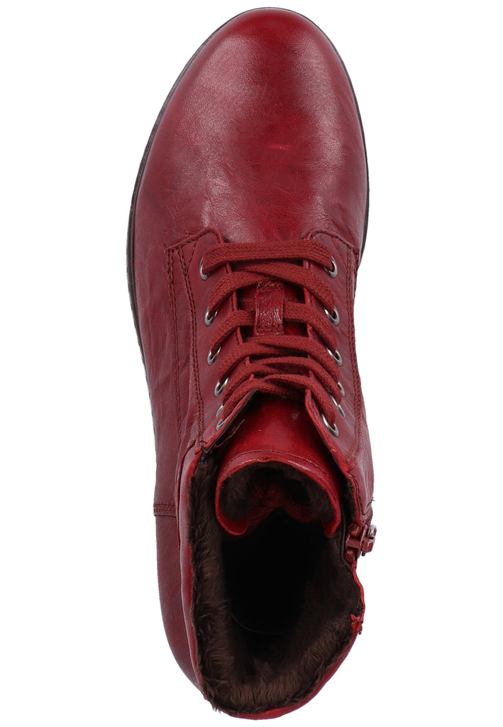 Gabor Stiefelette Leder Dunkelrot Warmfutter - surf4shoes