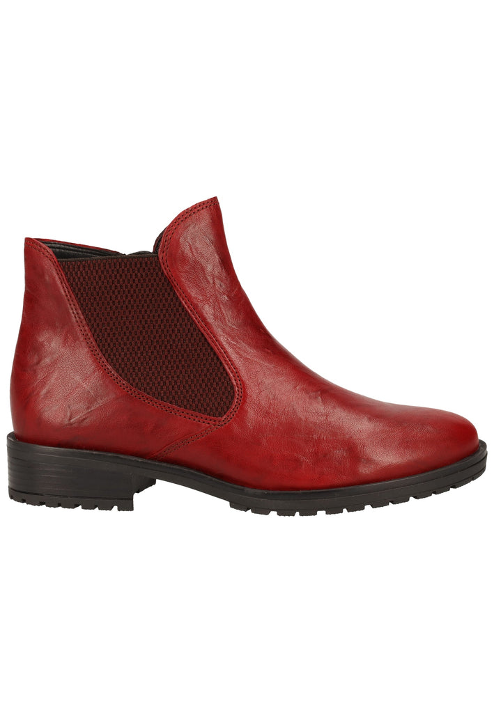 Gabor Stiefelette Leder Dunkelrot - surf4shoes