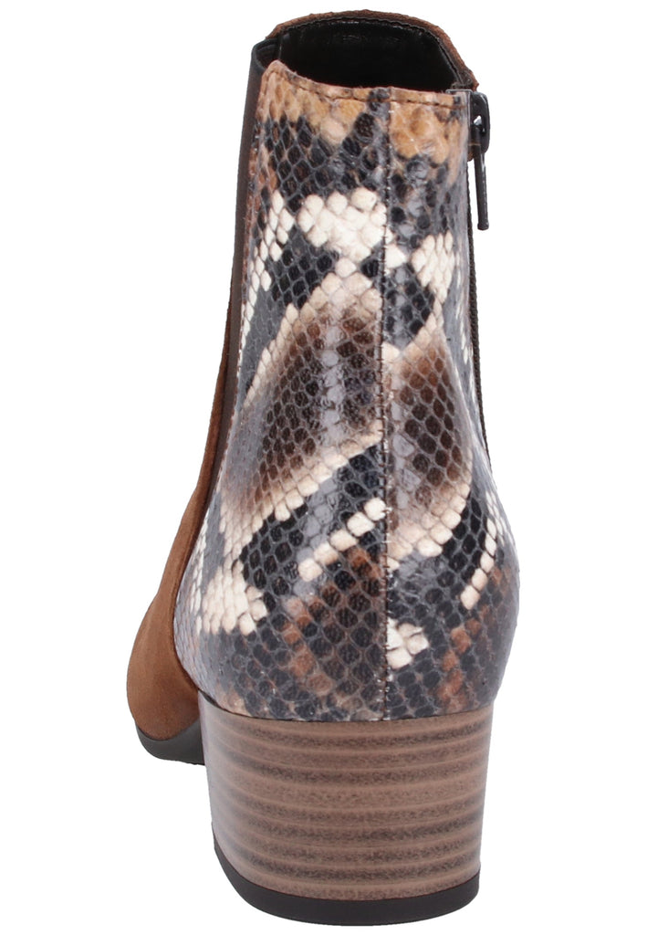 Gabor Stiefelette Veloursleder Dunkelbraun - surf4shoes