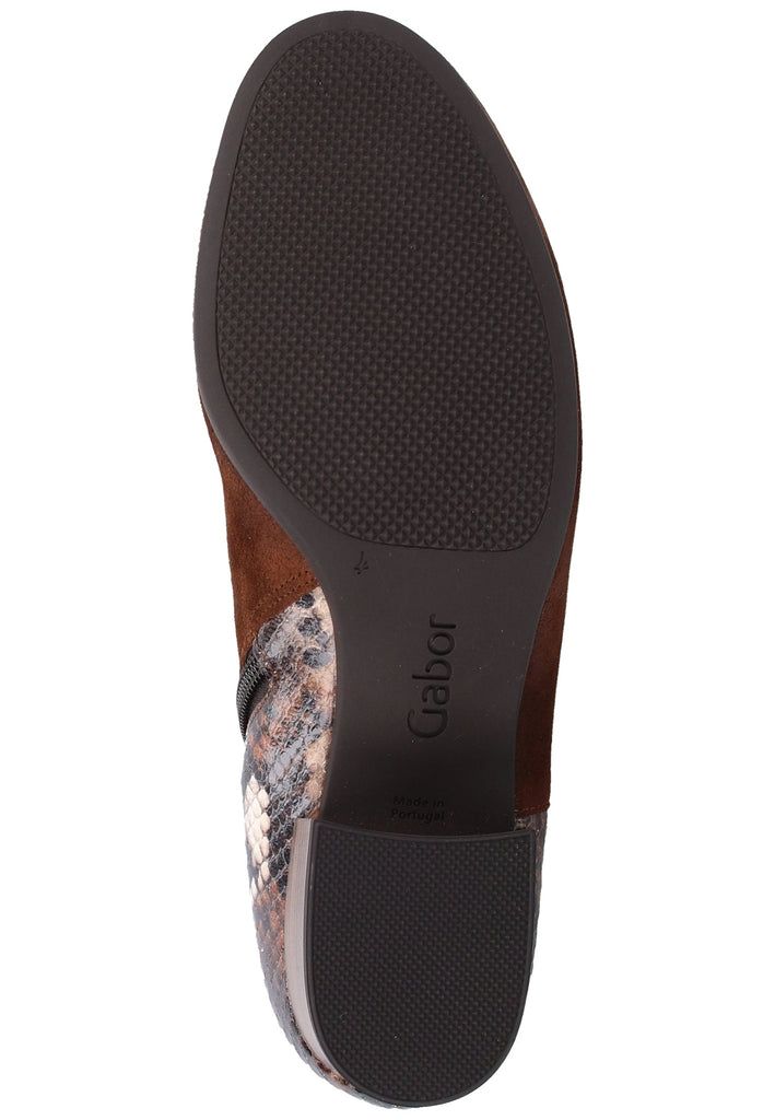 Gabor Stiefelette Veloursleder Dunkelbraun - surf4shoes