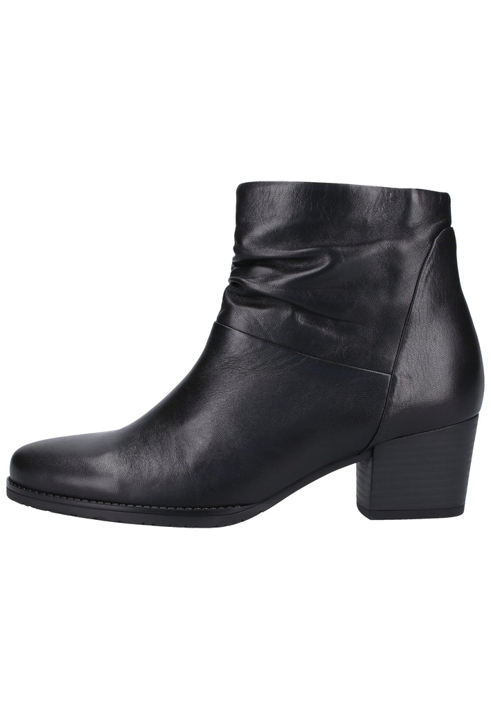 Gabor Stiefelette Glattleder Schwarz - surf4shoes