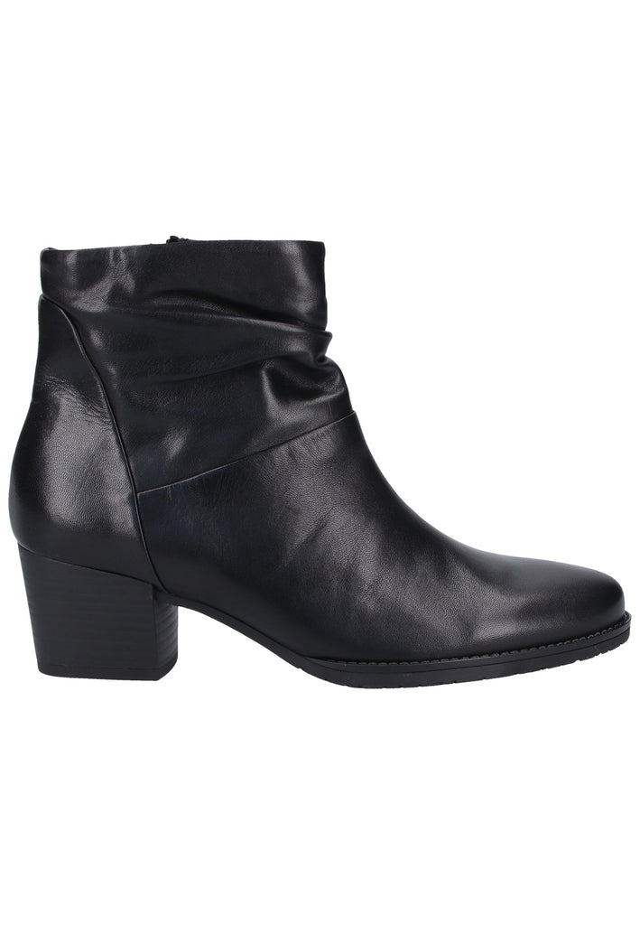Gabor Stiefelette Glattleder Schwarz - surf4shoes