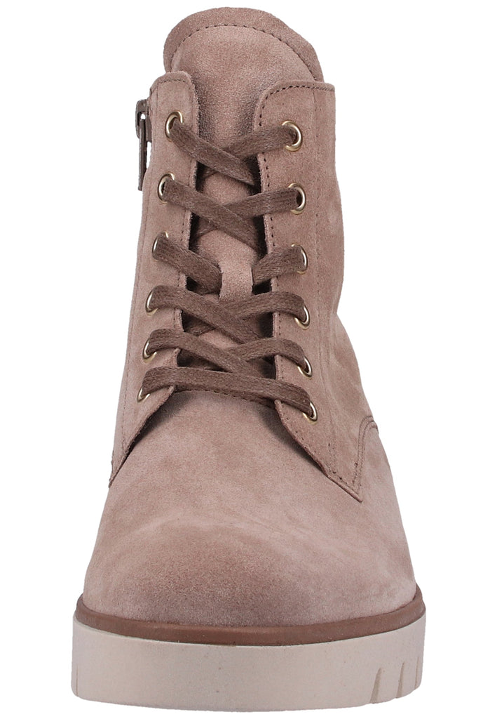 Gabor Stiefelette Veloursleder Hellbraun Warmfutter - surf4shoes