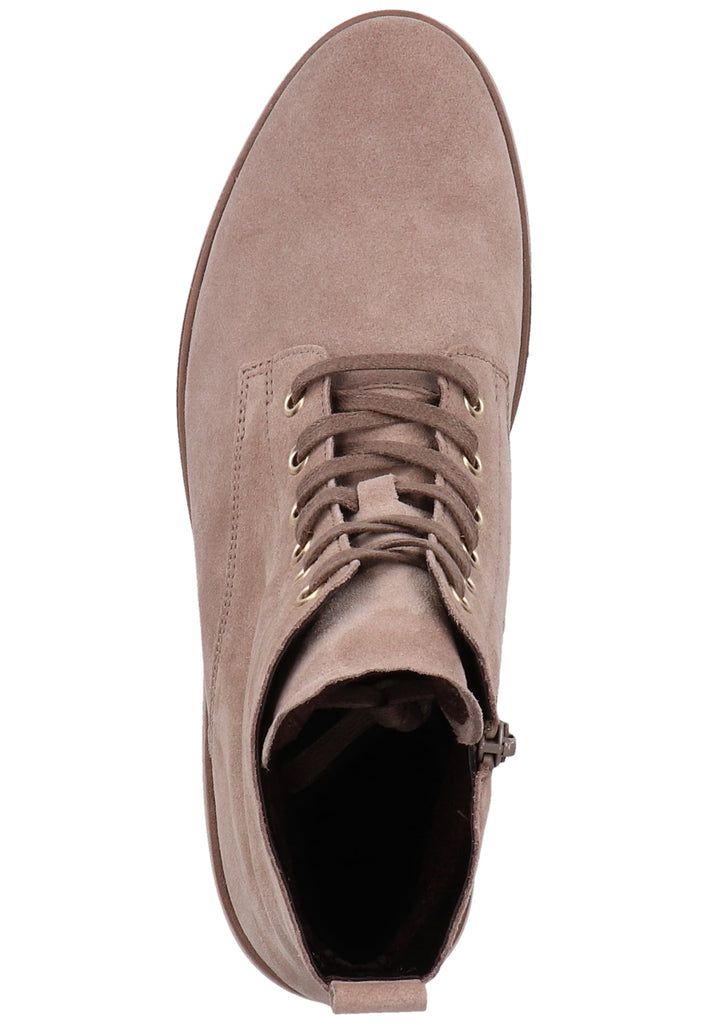 Gabor Stiefelette Veloursleder Hellbraun Warmfutter - surf4shoes