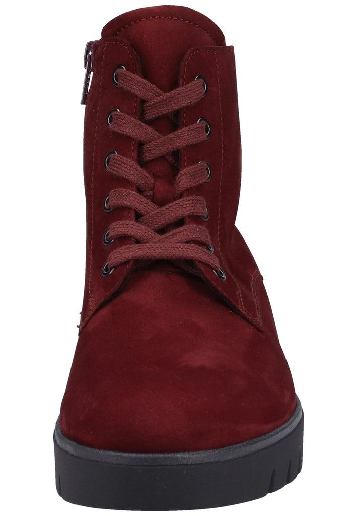 Gabor Stiefelette Veloursleder Dunkelrot - surf4shoes