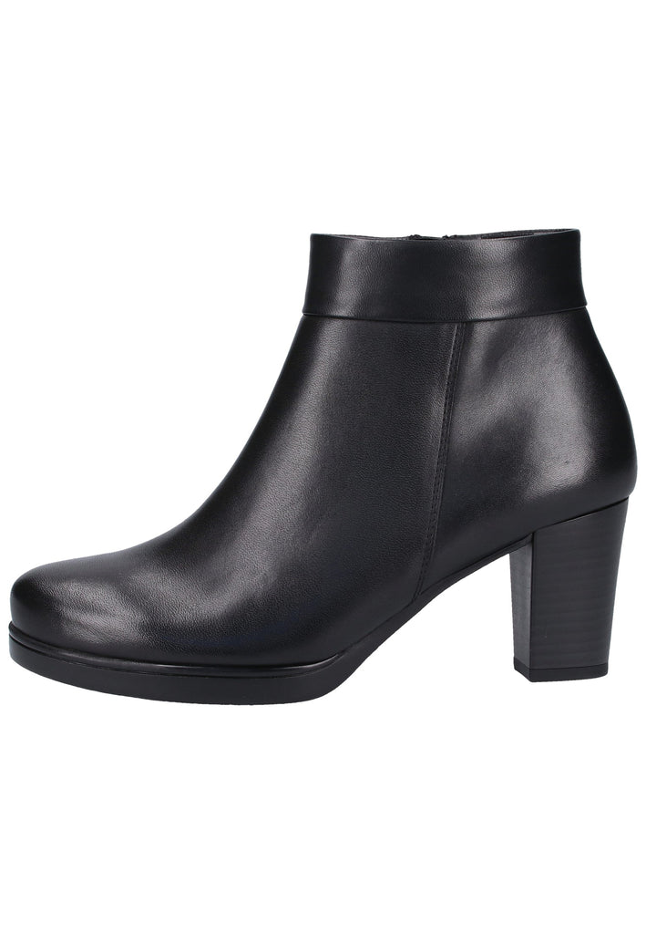 Gabor Stiefelette Glattleder Schwarz - surf4shoes