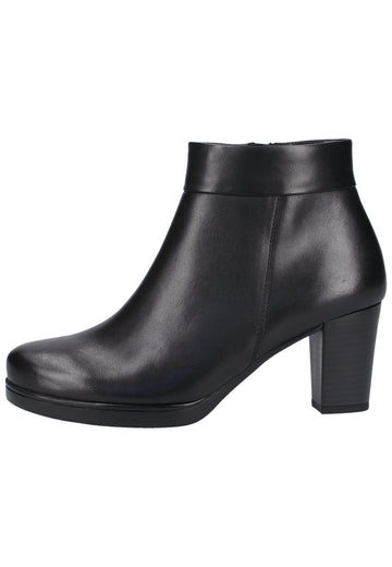 Gabor Stiefelette Glattleder Schwarz - surf4shoes