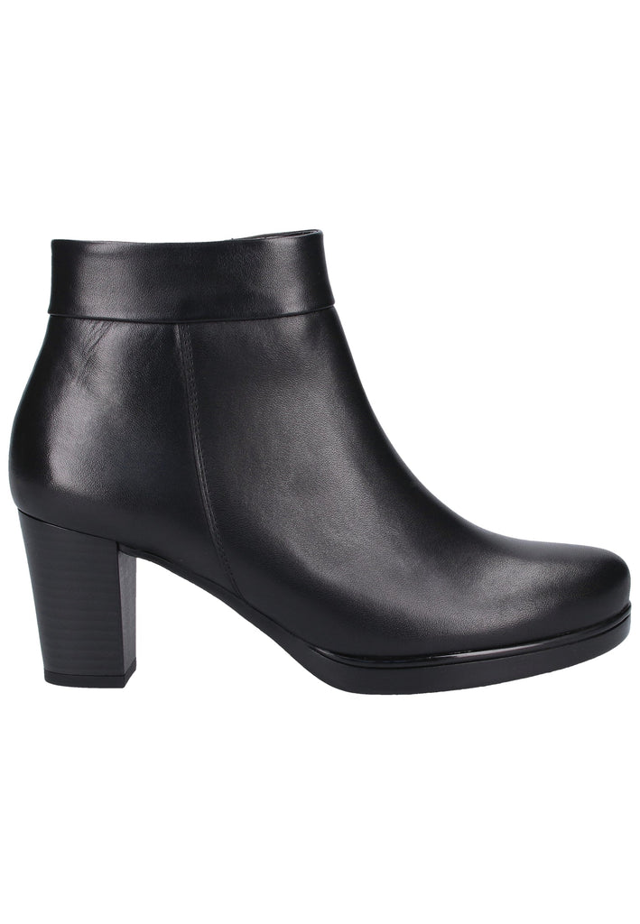 Gabor Stiefelette Glattleder Schwarz - surf4shoes