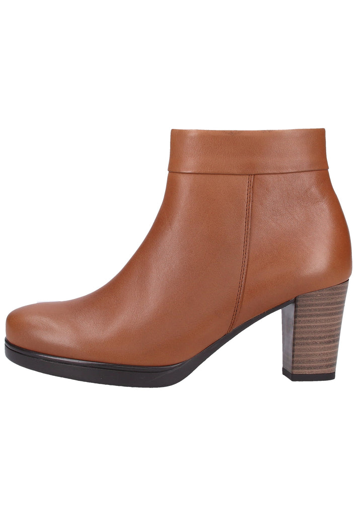 Gabor Stiefelette Glattleder Cognac Warmfutter - surf4shoes