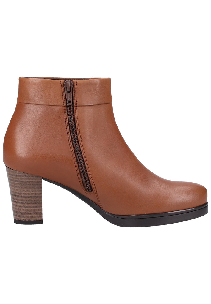 Gabor Stiefelette Glattleder Cognac Warmfutter - surf4shoes