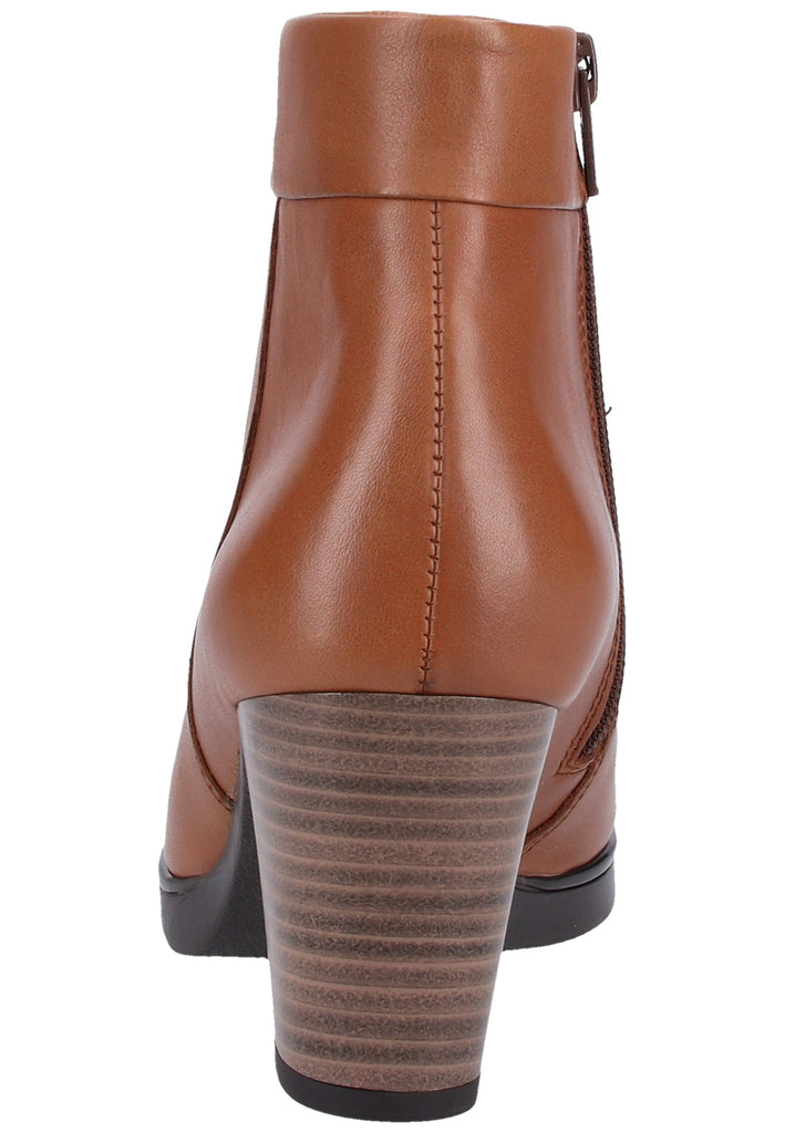Gabor Stiefelette Glattleder Cognac Warmfutter - surf4shoes