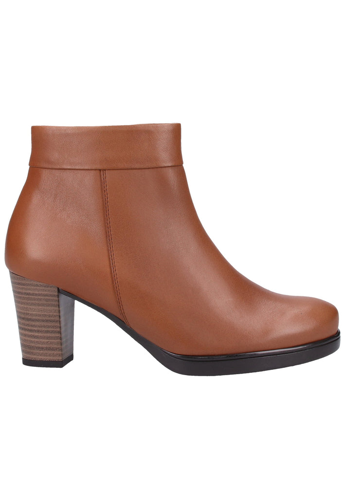 Gabor Stiefelette Glattleder Cognac Warmfutter - surf4shoes