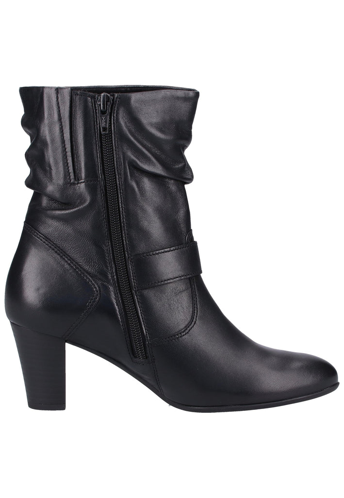Gabor Stiefelette Glattleder Schwarz - surf4shoes