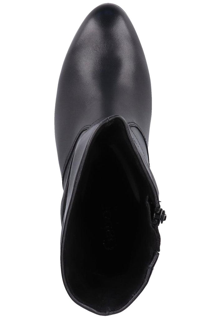 Gabor Stiefelette Glattleder Schwarz - surf4shoes