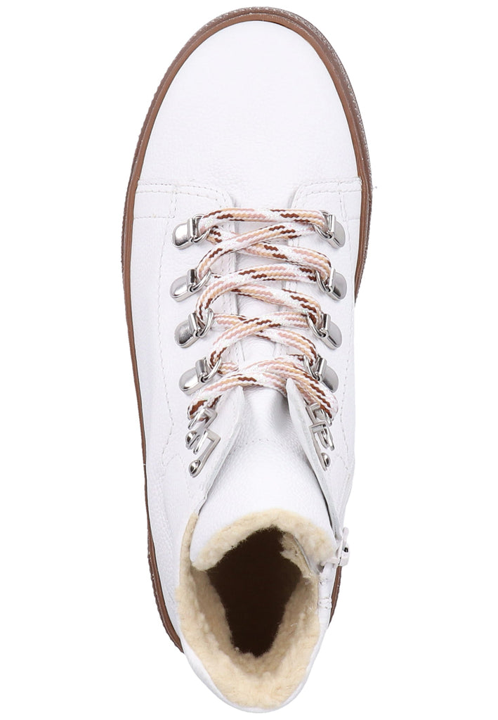 Gabor Stiefelette Leder Weiß Warmfutter - surf4shoes