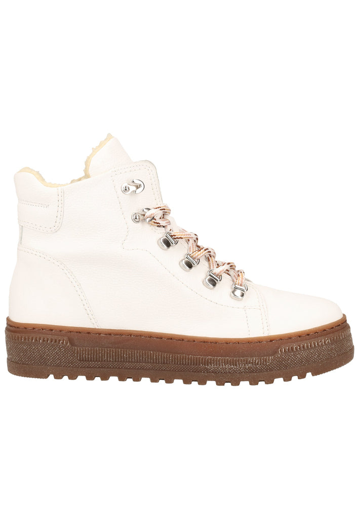 Gabor Stiefelette Leder Weiß Warmfutter - surf4shoes