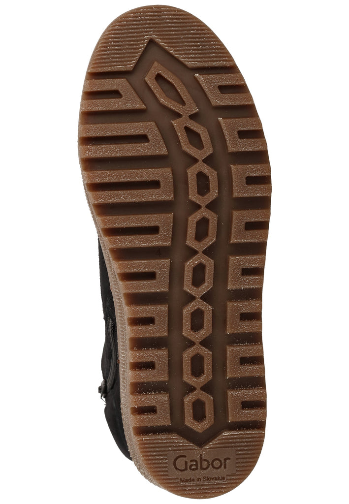 Gabor Stiefelette Veloursleder Pazifik Warmfutter - surf4shoes