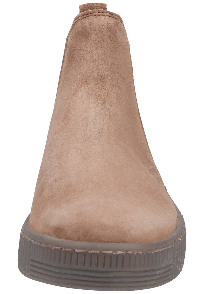 Gabor Stiefelette Veloursleder Hellbraun - surf4shoes