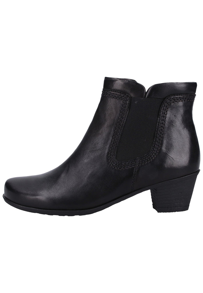 Gabor Stiefelette Leder Schwarz - surf4shoes