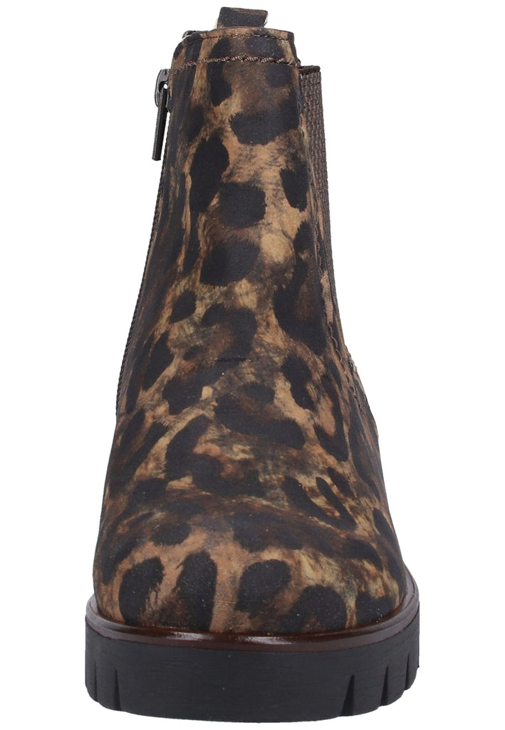 Gabor Stiefelette Veloursleder Leopard - surf4shoes
