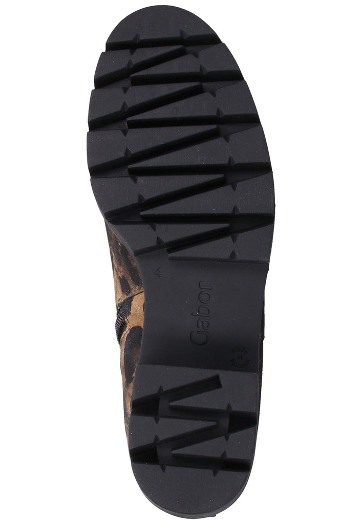 Gabor Stiefelette Veloursleder Leopard - surf4shoes