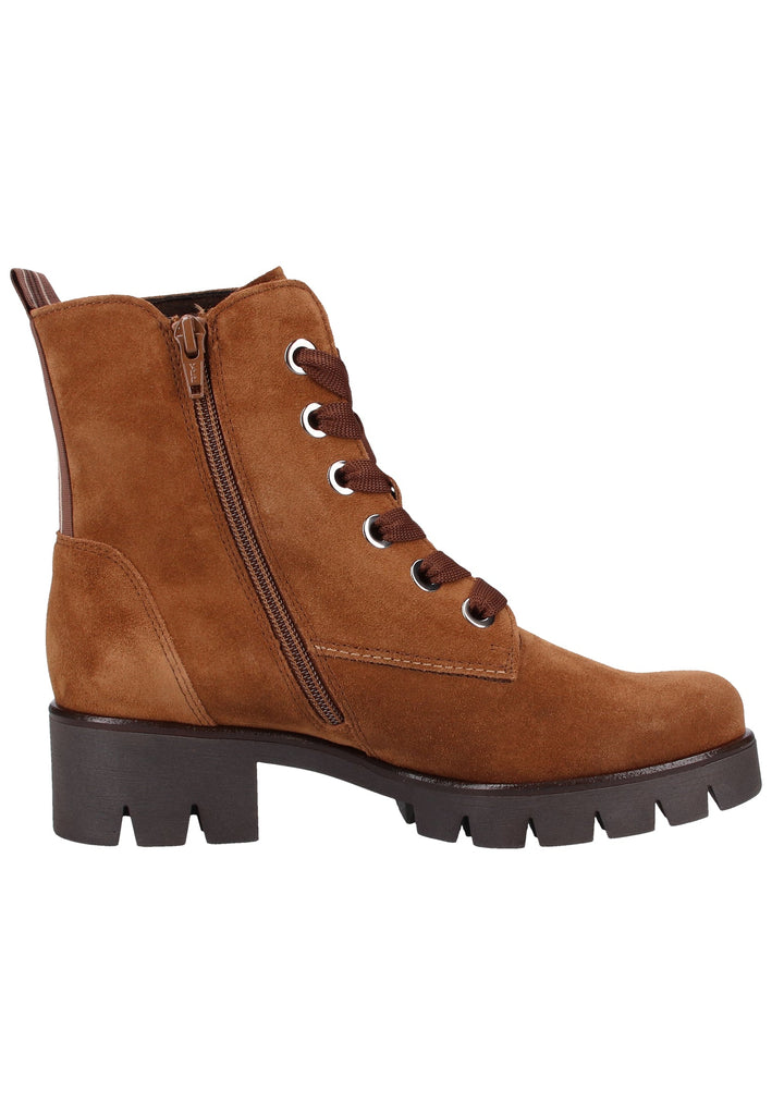 Gabor Stiefelette Veloursleder Cognac - surf4shoes