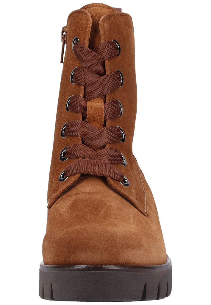Gabor Stiefelette Veloursleder Cognac - surf4shoes