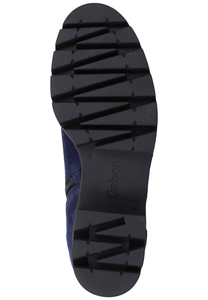 Gabor Stiefelette Veloursleder Marine - surf4shoes