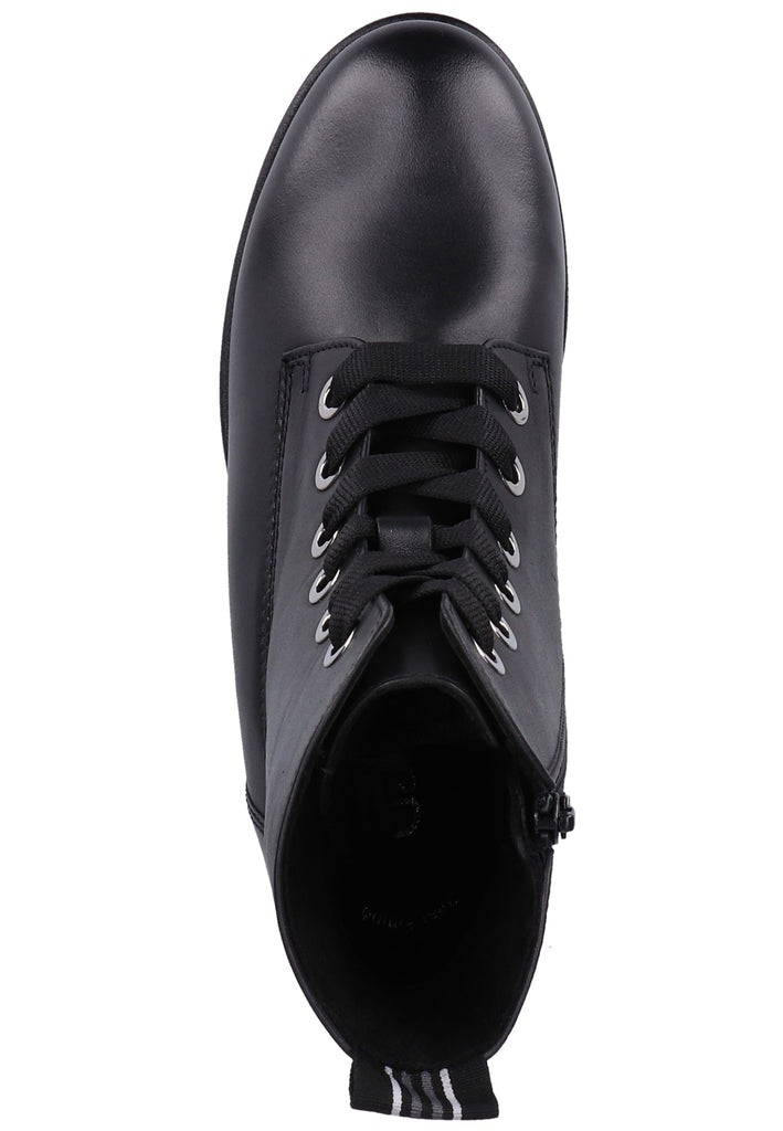 Gabor Stiefelette Glattleder Schwarz - surf4shoes