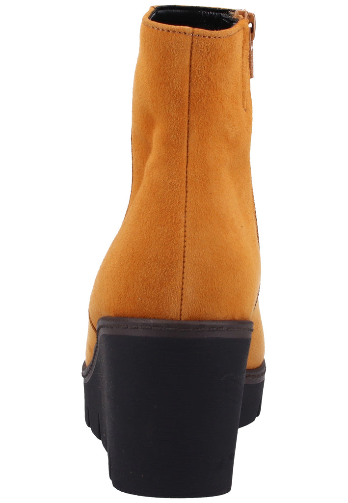 Gabor Stiefelette Veloursleder Cognac - surf4shoes