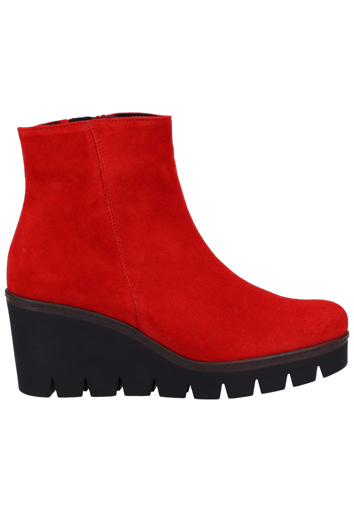 Gabor Stiefelette Veloursleder Rot - surf4shoes