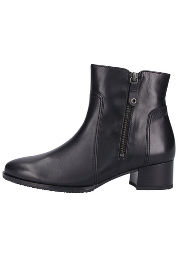 Gabor Stiefelette Glattleder Schwarz - surf4shoes
