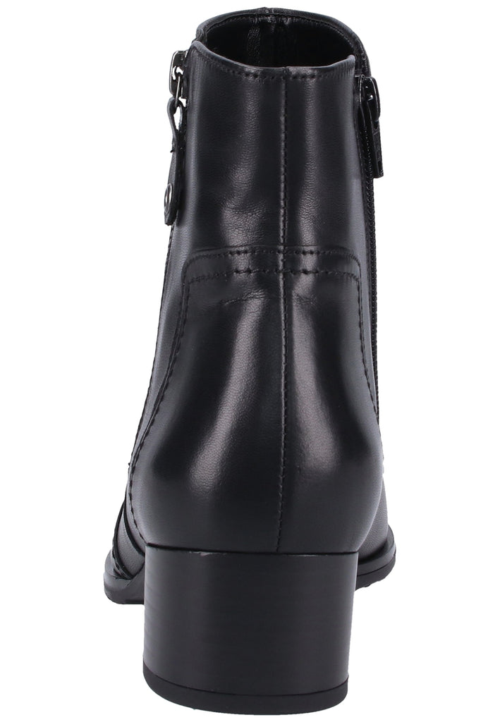 Gabor Stiefelette Glattleder Schwarz - surf4shoes