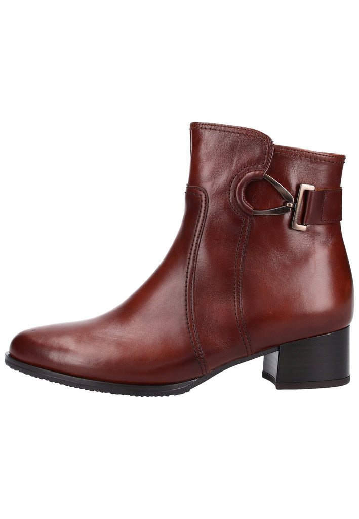 Gabor Stiefelette Glattleder Braun - surf4shoes