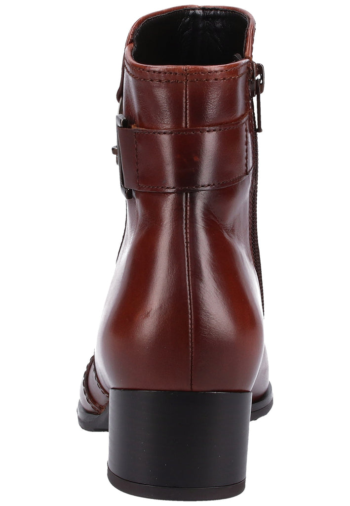Gabor Stiefelette Glattleder Braun - surf4shoes