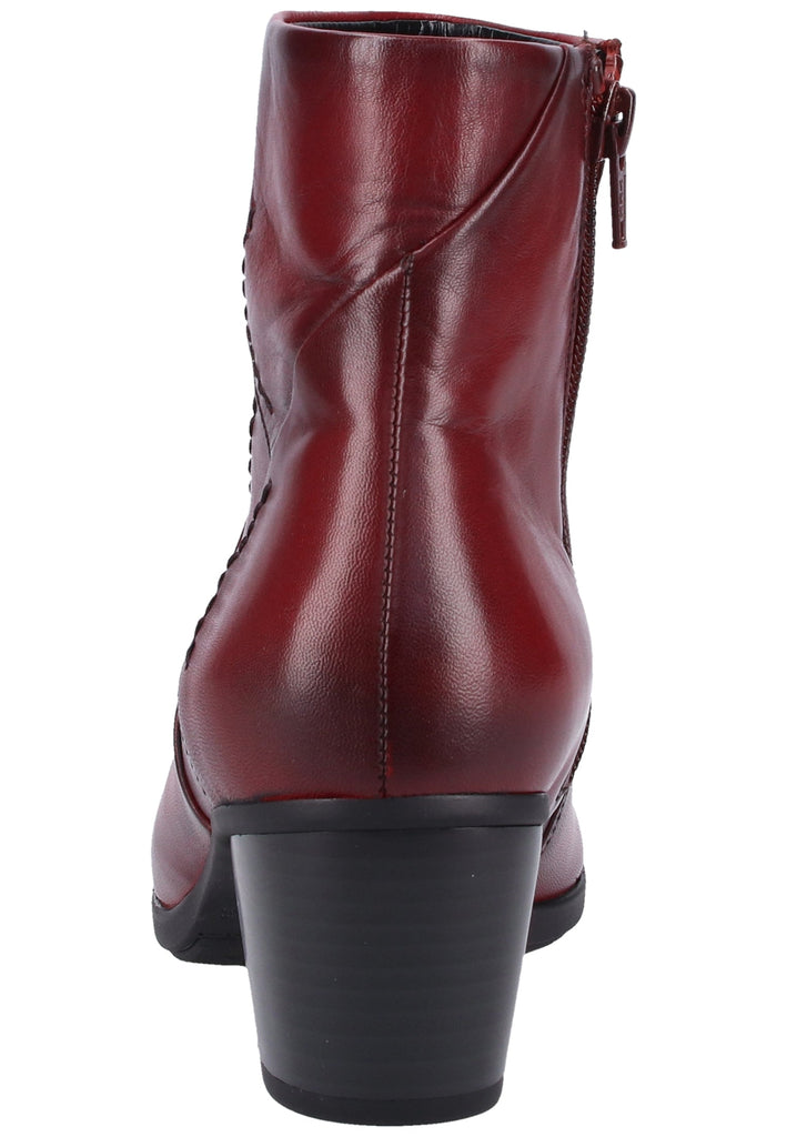 Gabor Stiefelette Glattleder Dunkelrot - surf4shoes