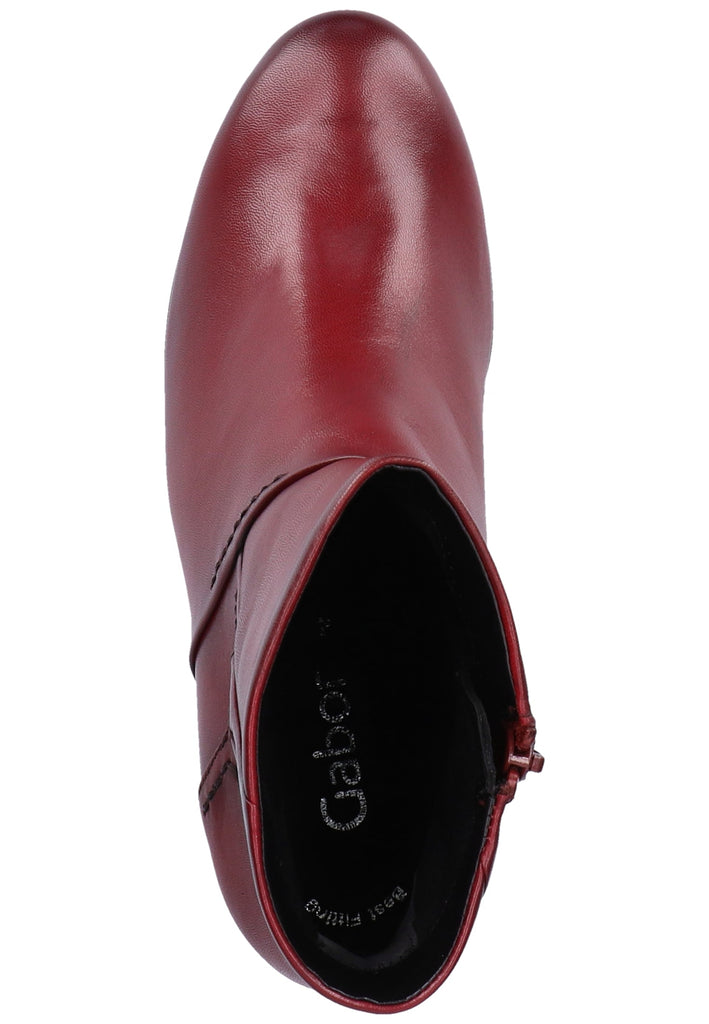 Gabor Stiefelette Glattleder Dunkelrot - surf4shoes
