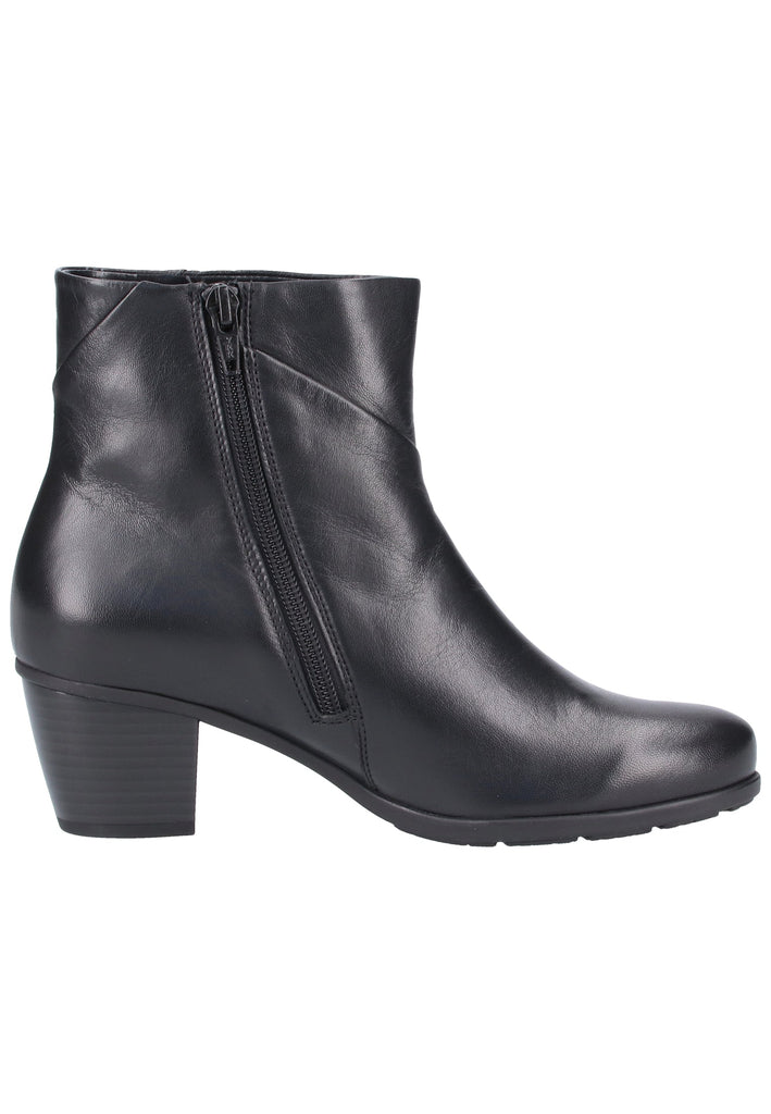 Gabor Stiefelette Glattleder Schwarz - surf4shoes