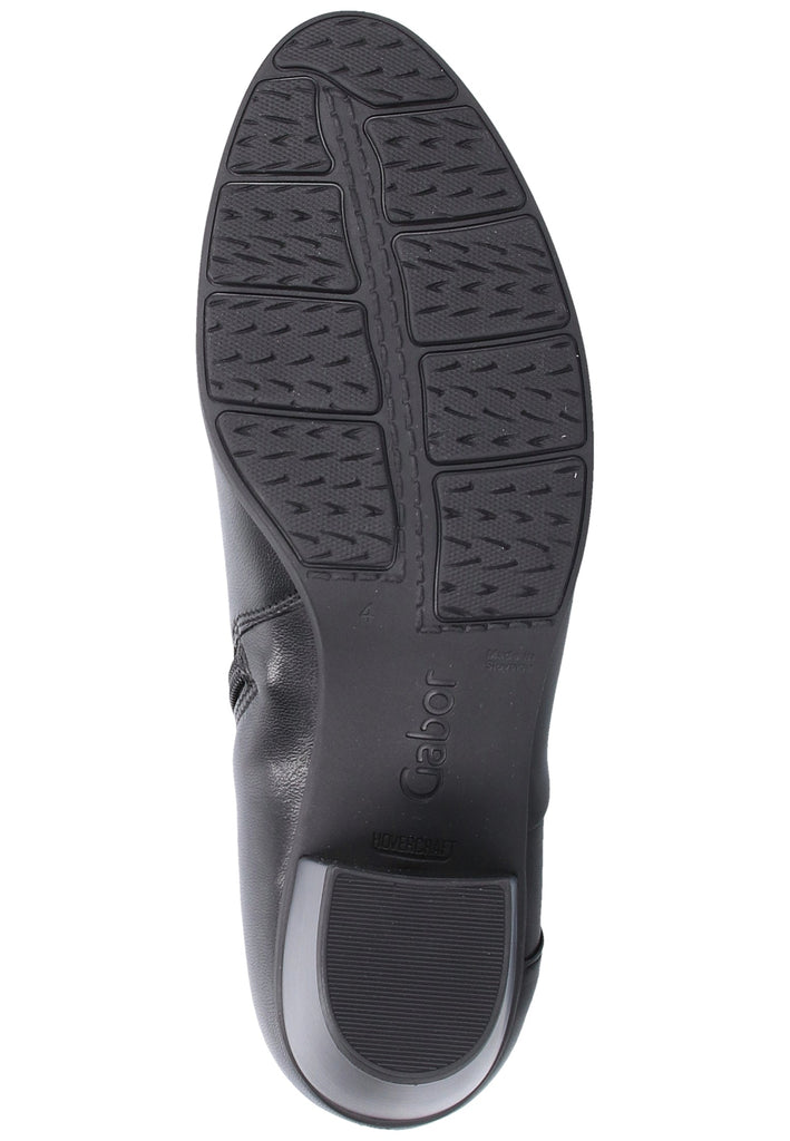 Gabor Stiefelette Glattleder Schwarz - surf4shoes