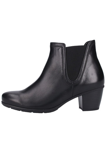 Gabor Stiefelette Leder Schwarz - surf4shoes