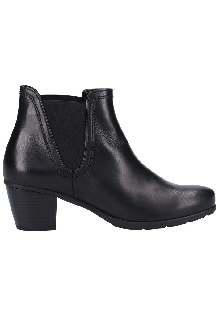 Gabor Stiefelette Leder Schwarz - surf4shoes