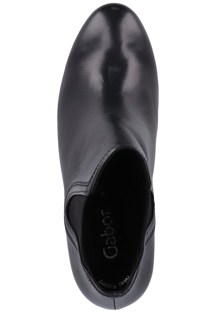 Gabor Stiefelette Leder Schwarz - surf4shoes